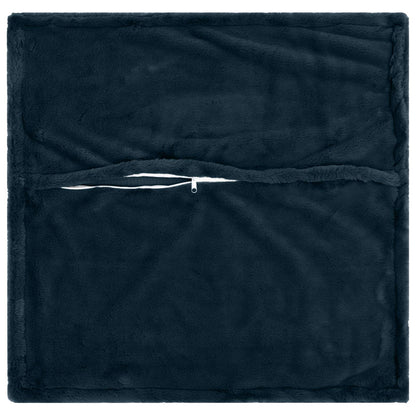 Kussensloop 6 st HOUTEN Marineblauw 60 x 60 cm Nep Konijnenbont