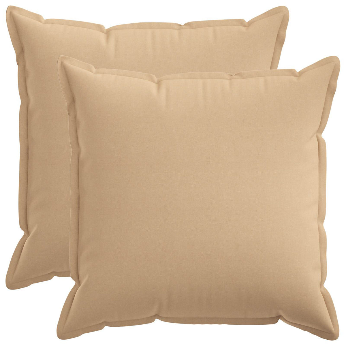 Kussensloop 2 pcs HOUTEN Crèmekleurig 65 x 65 cm Faux Linnen