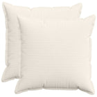 Kussensloop 2 st crèmekleurig 65x65 cm corduroy
