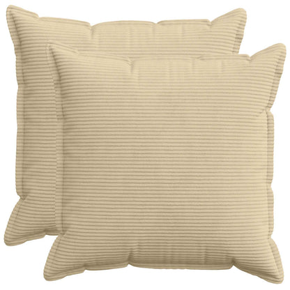 Kussensloop 2 st HOUTEN Lichtgroen Grijs 65 x 65 cm corduroy