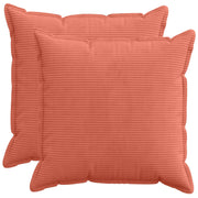 Kussensloop 65x65 cm rood-oranje corduroy