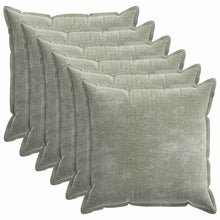Kussensloop 6 st HOUTEN Groen 65 x 65 cm Chenille Stof