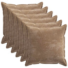 Kussensloop 65x65 cm bruin chenille