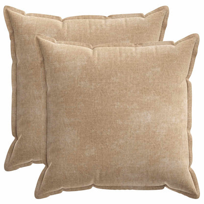 Kussensloop 2 st HOUTEN Taupe 65 x 65 cm Chenille Stof