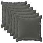 Kussensloop 6 st HOUTEN Antraciet 65 x 65 cm Polyester