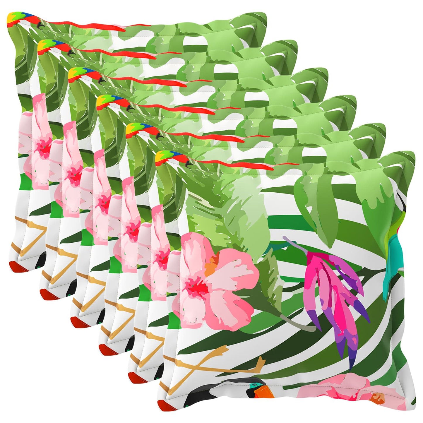Kussensloop 6 st HOUTEN Zwart 65 x 65 cm Polyester