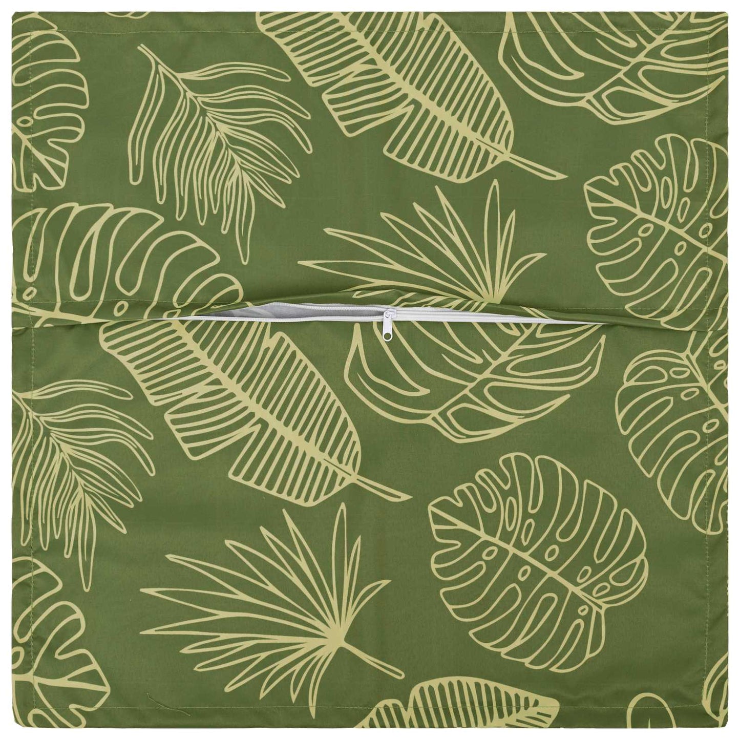 Kussensloop 2 st HOUTEN Bladontwerp 65 x 65 cm Polyester