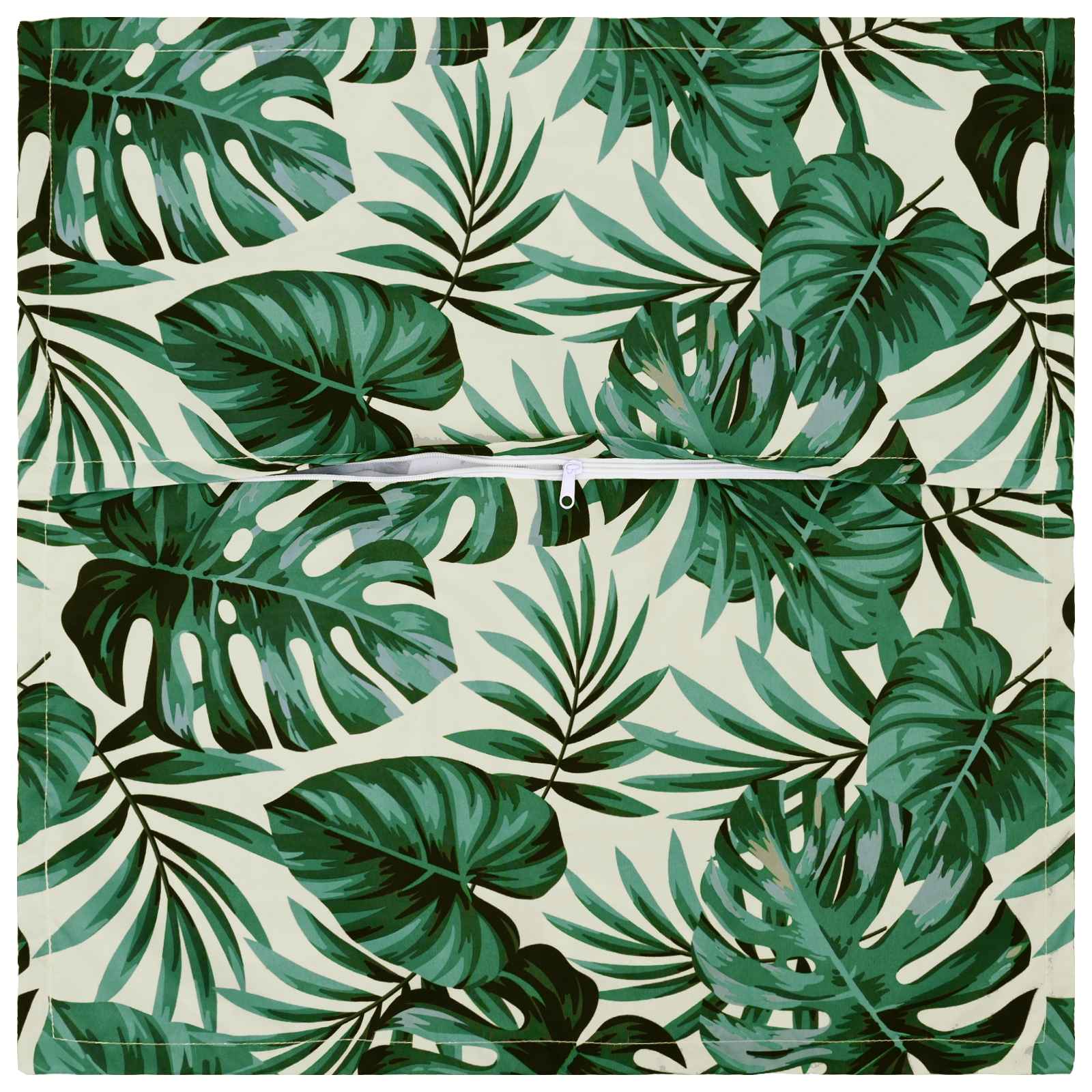 Kussensloop 2 st HOUTEN Bladpatroon 65 x 65 cm Polyester
