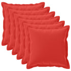 Kussensloop 6 st HOUTEN Rood 65 x 65 cm Polyester
