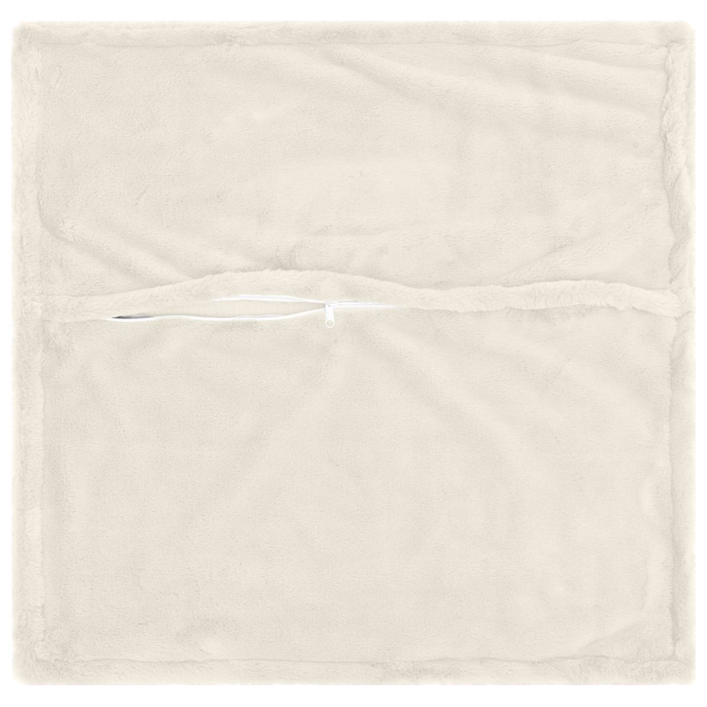 Kussensloop 6 st HOUTEN Wit 65 x 65 cm Nep Konijnenbont