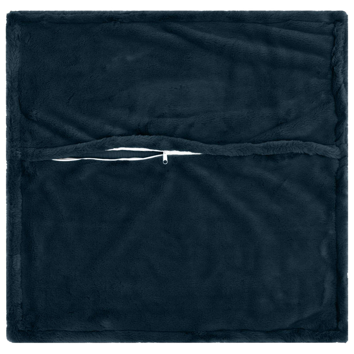 Kussensloop 6 st HOUTEN Marineblauw 65 x 65 cm Nep Konijnenbont