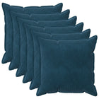 Kussensloop 6 pcs HOUTEN Blauw 70 x 70 cm Fluweel