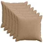 Kussensloop 70x70 cm bruin 6 stuks