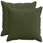 Kussensloop 70 x 70 cm groen corduroy (2 st)