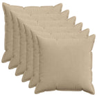 Kussensloop corduroy taupe 70x70 cm 6 stuks