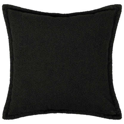 Kussensloop 6 pcs HOUTEN Zwart 70 x 70 cm Bouclé