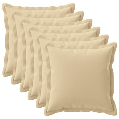 Kussensloop 6 st HOUTEN Beige 70 x 70 cm Polyester