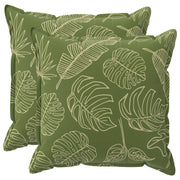 Kussensloop 70 x 70 cm polyester groen blad