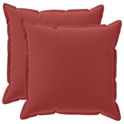 Kussensloop set van 2 wijnrood 70x70 cm polyester