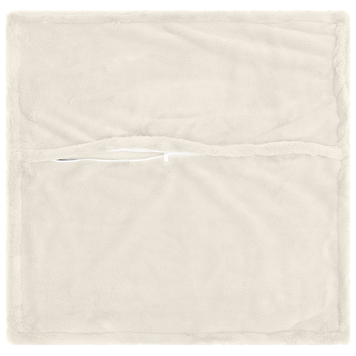 Kussensloop 6 st HOUTEN Wit 70 x 70 cm Nep Konijnenbont