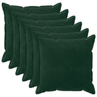 Kussensloop 6 pcs HOUTEN Donkergroen 80 x 80 cm Fluweel