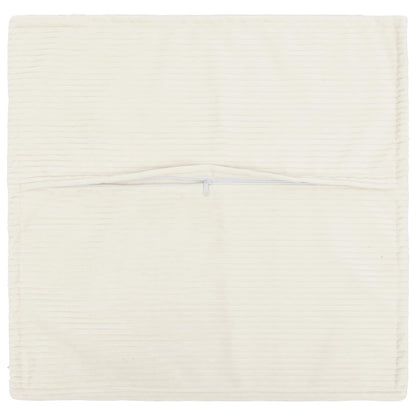 Kussensloop 6 st HOUTEN Crèmekleurig 80 x 80 cm corduroy