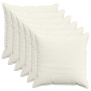 Kussensloop 80x80 cm crèmekleurig corduroy set van 6
