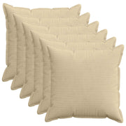 Kussensloop 80x80 cm lichtgroen grijs corduroy 6 st