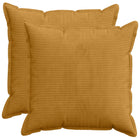 Kussensloop 2 st HOUTEN Geel 80 x 80 cm corduroy