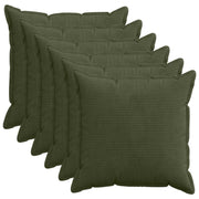 Kussensloop 80x80 cm groen corduroy set van 6
