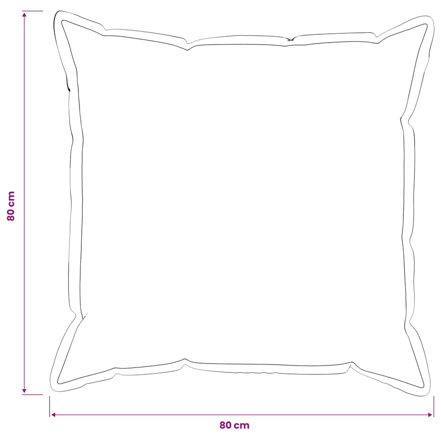 Kussensloop 2 pcs HOUTEN Lichtgrijs 80 x 80 cm Bouclé