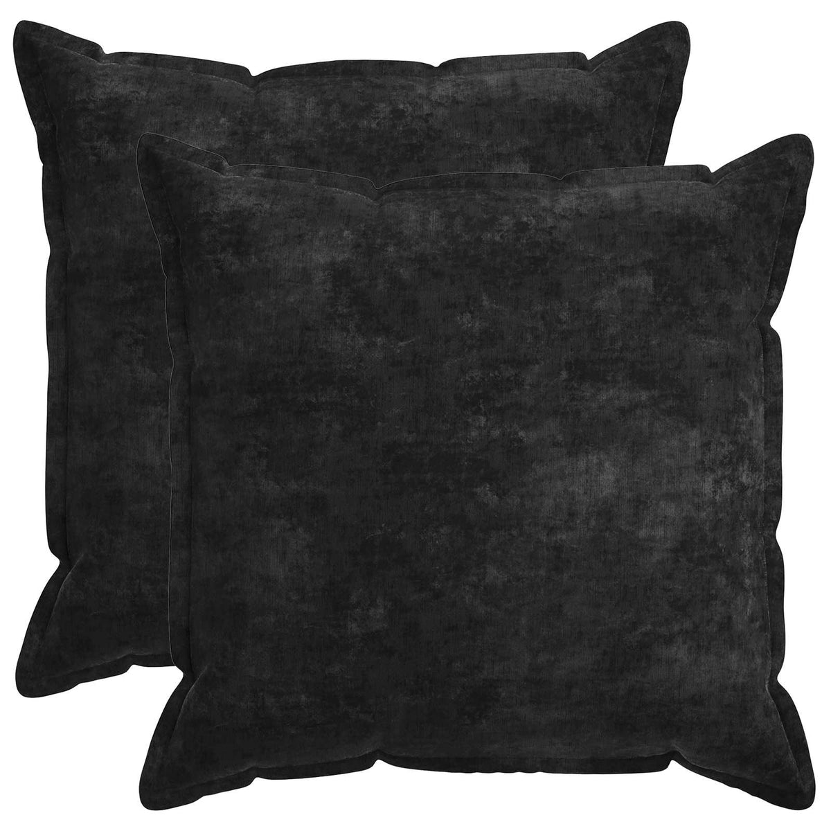 Kussensloop 2 st HOUTEN Antraciet 80 x 80 cm Chenille Stof