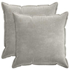 Kussensloop 2 st 80x80 cm chenille lichtgrijs