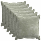 Kussensloop 6 st 80x80 cm groen chenille