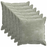 Kussensloop 6 st 80x80 cm groen chenille
