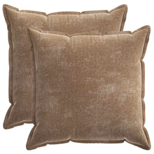 Kussensloop 2 st HOUTEN Bruin 80 x 80 cm Chenille Stof