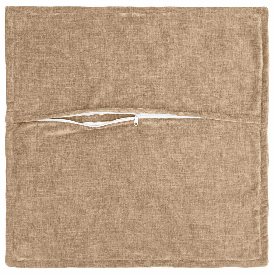 Kussensloop 2 st HOUTEN Taupe 80 x 80 cm Chenille Stof