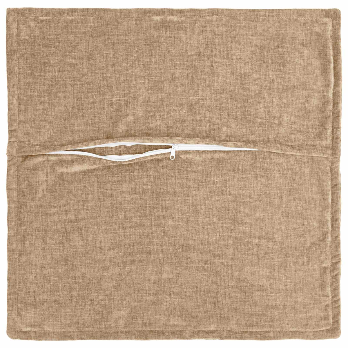 Kussensloop 6 st HOUTEN Taupe 80 x 80 cm Chenille Stof