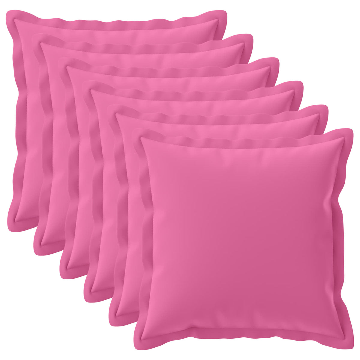 Kussensloop 6 st HOUTEN Roze 80 x 80 cm Polyester