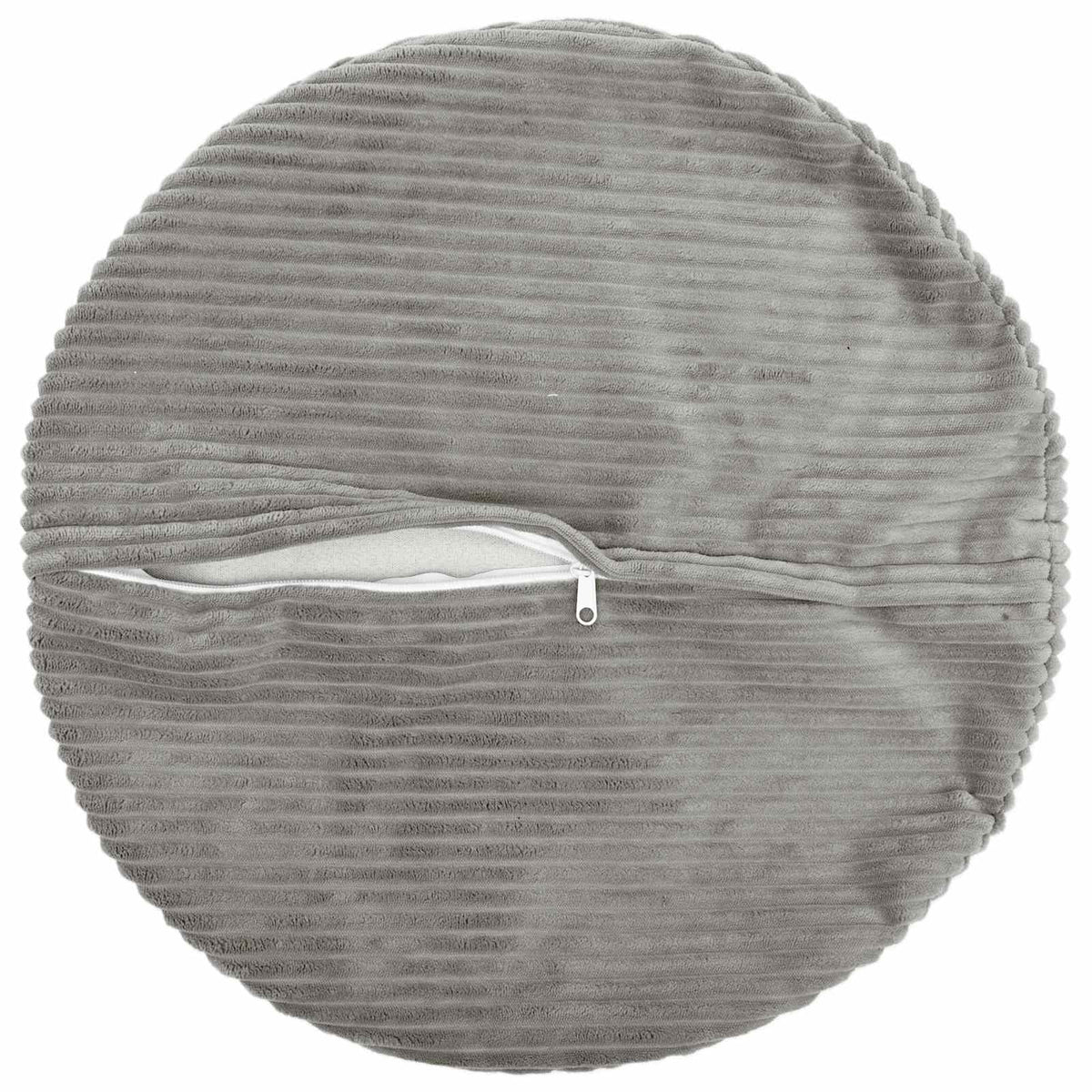 Kussensloop 6 pcs HEERLEN Lichtgrijs Ø 30 cm corduroy