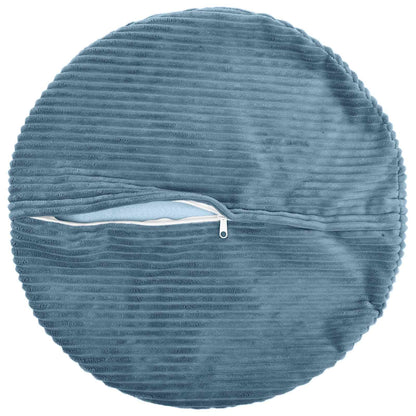 Kussensloop 2 pcs HEERLEN Blauw Ø 30 cm corduroy