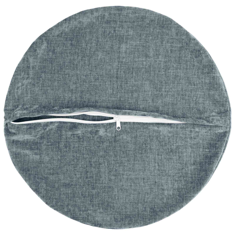 Kussensloop 6 st HEERLEN Lichtblauw Ø 30 cm Chenille Stof