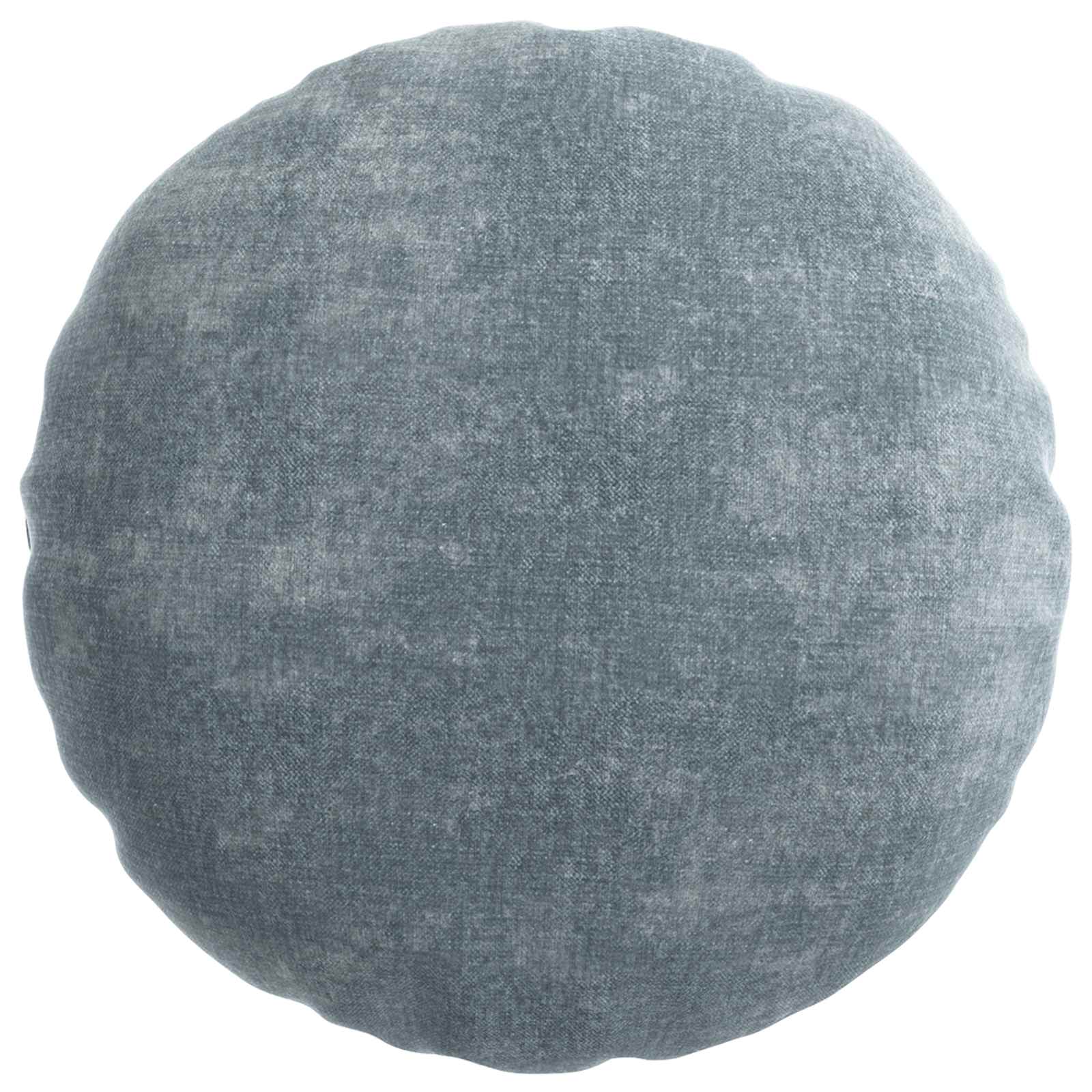 Kussensloop 6 st HEERLEN Lichtblauw Ø 30 cm Chenille Stof