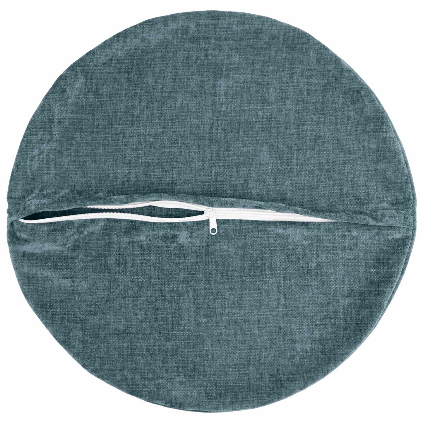 Kussensloop 6 st HEERLEN Blauw Ø 30 cm Chenille Stof