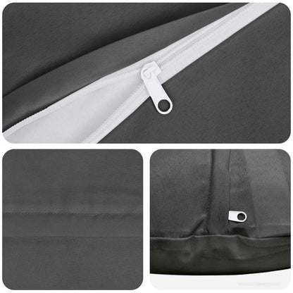 Kussensloop 6 pcs HEERLEN Antraciet Ø 30 cm Polyester