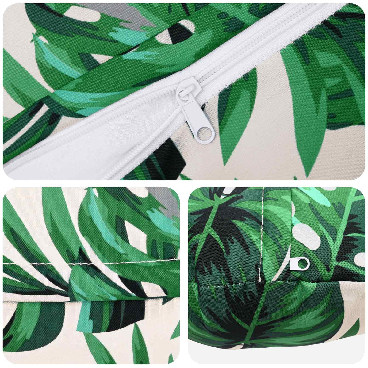 Kussensloop 6 pcs HEERLEN Bladpatroon Ø 30 cm Polyester