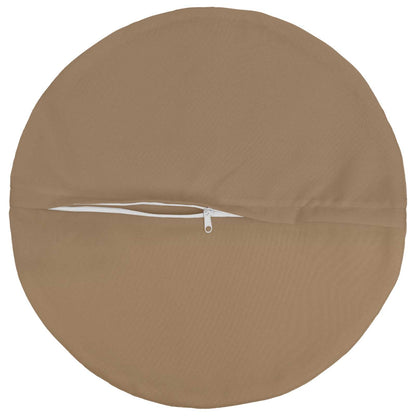 Kussensloop 2 st HEERLEN Taupe Ø 30 cm Polyester