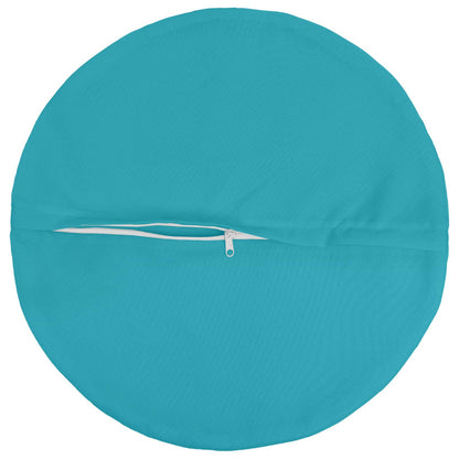 Kussensloop 2 pcs HEERLEN Turquoise Ø 30 cm Polyester
