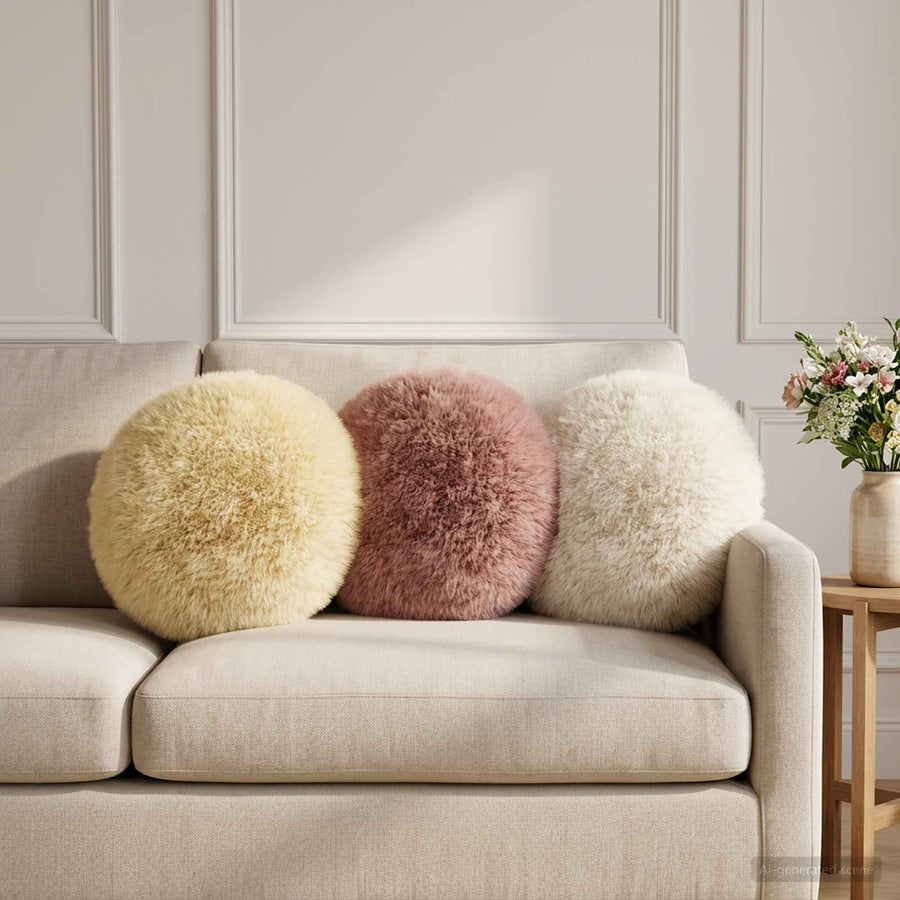 Kussensloop 2 pcs HEERLEN Roze Ø 40 cm PV Fleece