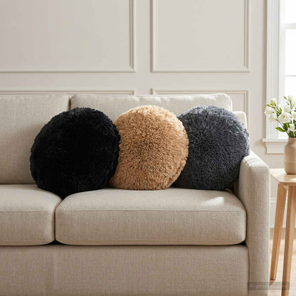 Kussensloop 6 pcs HEERLEN Taupe Ø 30 cm PV Fleece